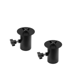 Omnitronic - BOB-4 Stand Adaptor black 2x - Speaker Accessories | Z-Bombilla