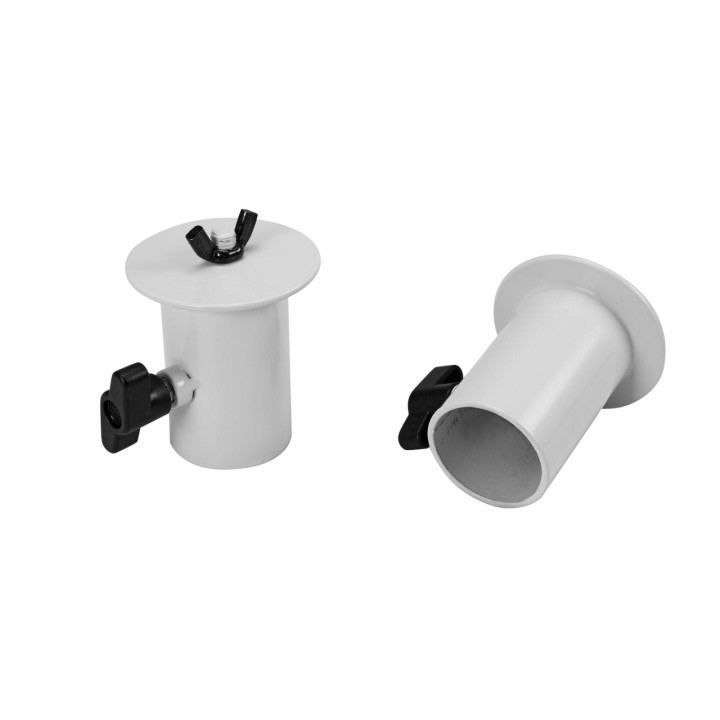 Omnitronic - BOB-4 Stand Adaptor white 2x - Speaker Accessories | Z-Bombilla
