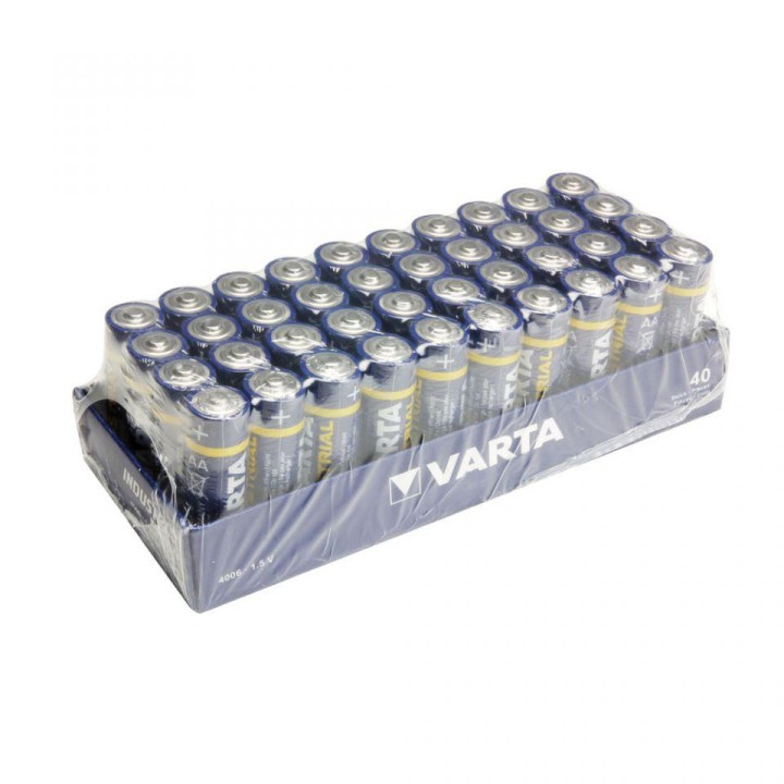 Z-B - Pack 40 pilas Varta Industrial - 1.5 V AA - Cells Batteries Power Suppy | Z-Bombilla