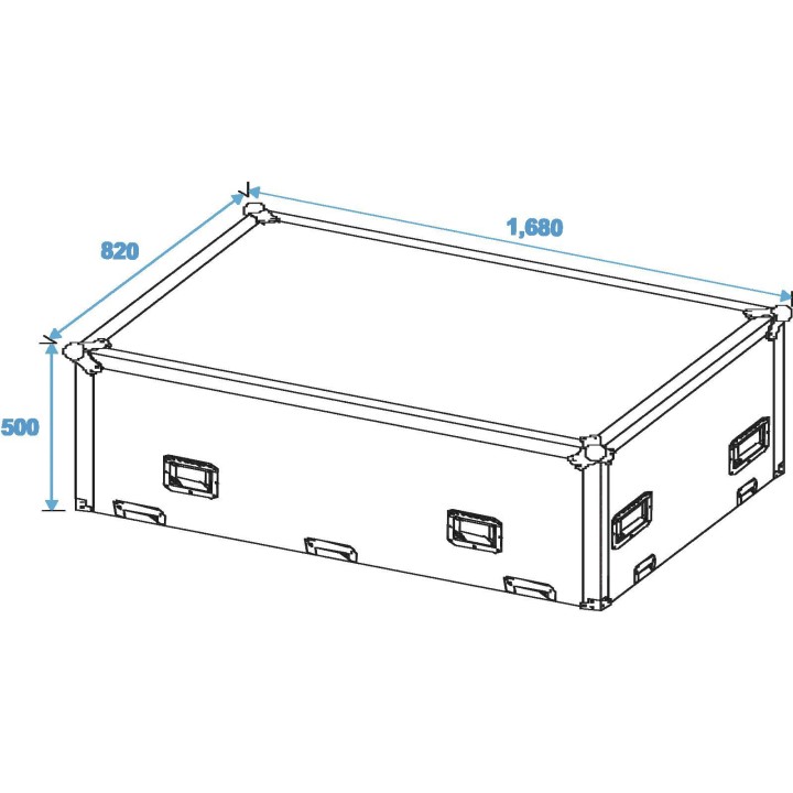 Roadinger - Flightcase 2x CLA-115 - Light Rack | Z-Bombilla