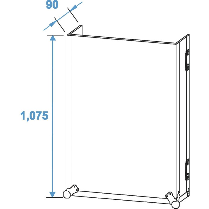Roadinger - Flightcase 4x CLA-228 - Light Rack | Z-Bombilla