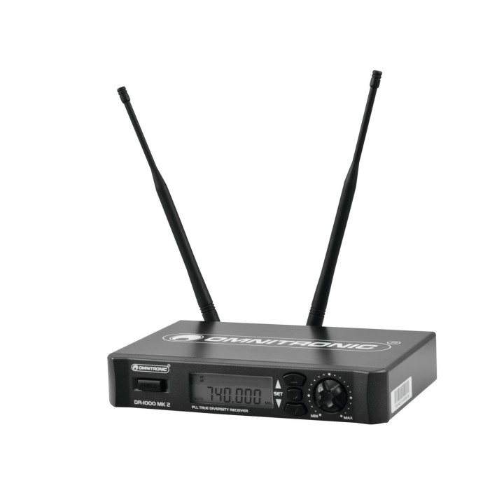 Omnitronic - DR-1000 MK2 Wireless Receiver - Sistemas transmissores sem fio | Z-Bombilla