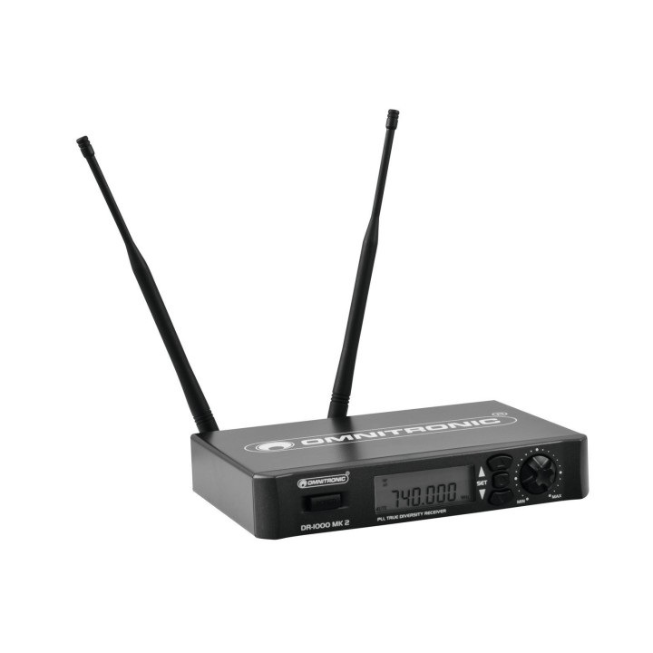 Omnitronic - DR-1000 MK2 Wireless Receiver - Sistemas transmissores sem fio | Z-Bombilla