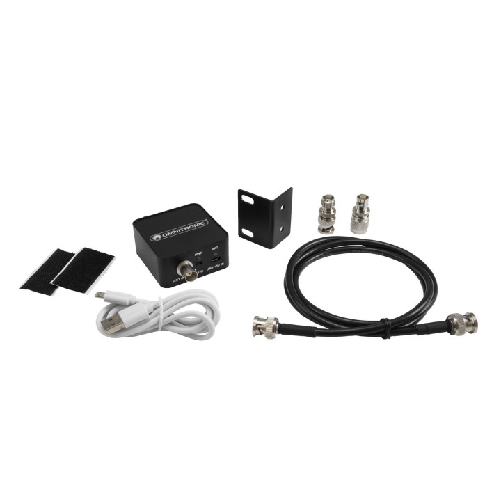 Omnitronic - AAB-10 Active Antenna Booster, Battery-powered - Microfone Dinâmico | Z-Bombilla