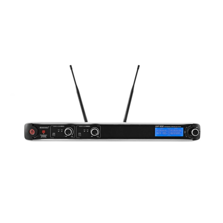 Omnitronic - UHF-302 2-Channel Wireless Mic System 823-832/863-865MHz - Micròfon de mà sense fils | Z-Bombilla