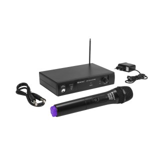Omnitronic - VHF-101 Wireless Mic System 200.10MHz - Microfone de mão sem fio | Z-Bombilla