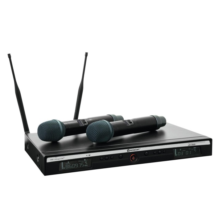 RELACART - UR-260D 2-Channel UHF System - Microfone de mão sem fio | Z-Bombilla