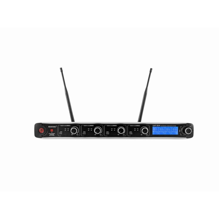 Omnitronic - UHF-304 4-Channel Wireless Mic System 823-832/863-865MHz - Micròfon de mà sense fils | Z-Bombilla
