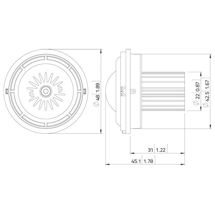 Lavoce - TN131.00 1.3" Soft Dome Tweeter Neodymium Magnet - Diafragma | Z-Bombilla