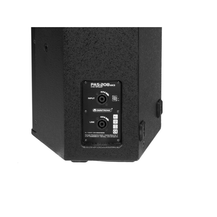 Omnitronic - PAS-208 MK3 2-Way Top - Alto-falantes Passivos - Passiva para 8 " - Inicio - Sistemas de Som | Z-Bombilla