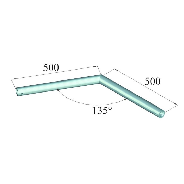 Alutruss - SINGLELOCK POWER PAC-23 Corner 135° - Truss Aluminio Recto - Estruturas de alumínio | Z-Bombilla