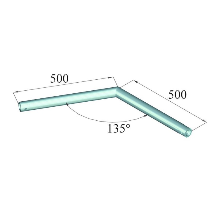 Alutruss - SINGLELOCK SPAC-23 QUICK-LOCK Corner 135° - Truss Aluminio Recto - Estruturas de alumínio | Z-Bombilla