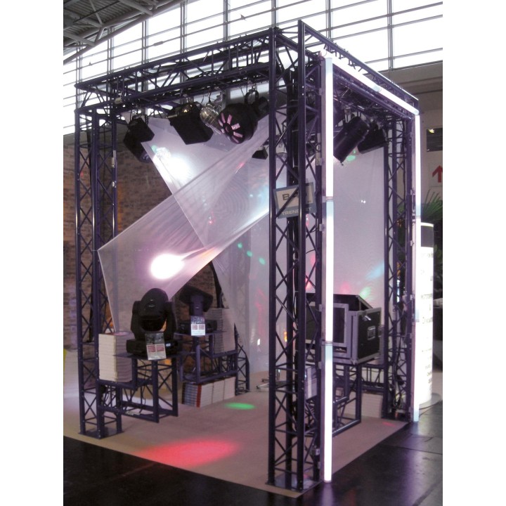 Alutruss - DECOLOCK DQ3-S4000 3-Way Cross Beam bk - 3 Points Aluminium Truss 22 x 22 cm | Z-Bombilla