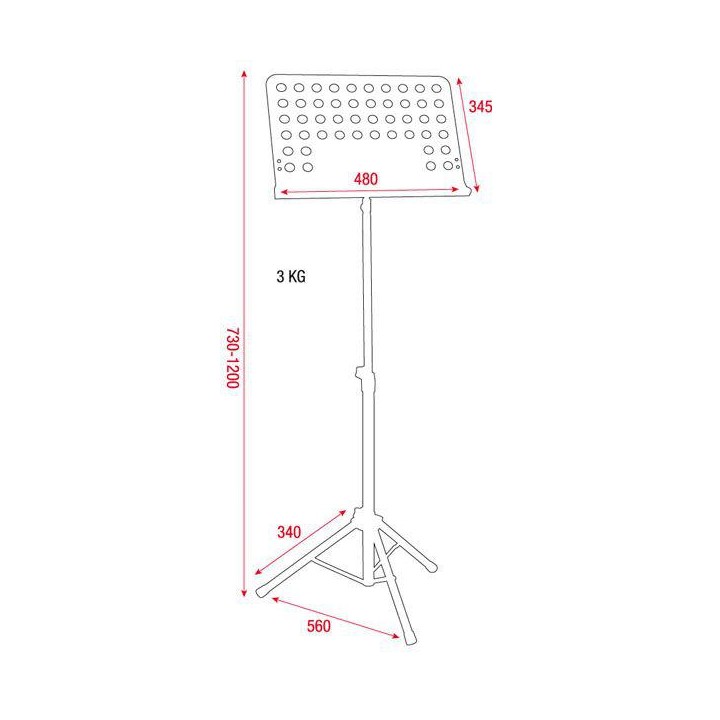Dap Audio - D8352 - Stand con Vassoio | Z-Bombilla