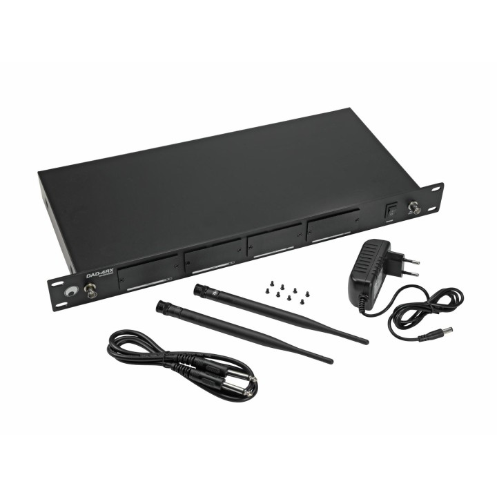 Omnitronic - DAD-4RX 4-Channel Receiver Housing for MOM/DAD Modules - Sistemes sense fil emissors receptors | Z-Bombilla