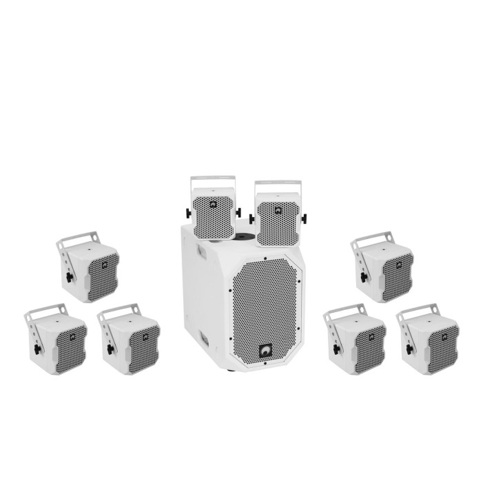 Omnitronic - Set BOB-10A wh + 8x BOB-4 wh - autoamplificado | Z-Bombilla