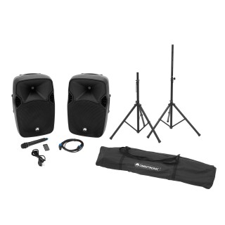 Omnitronic - Set XFM-212AP + Speaker stand MOVE MK2 - Pack de Equipamento Musical | Z-Bombilla