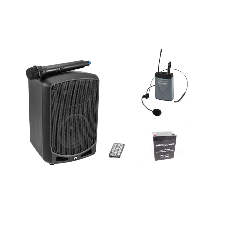 Omnitronic - Set WAMS-65BT + Bodypack transmitter incl headset + Battery - Sistemas de som Portátil | Z-Bombilla
