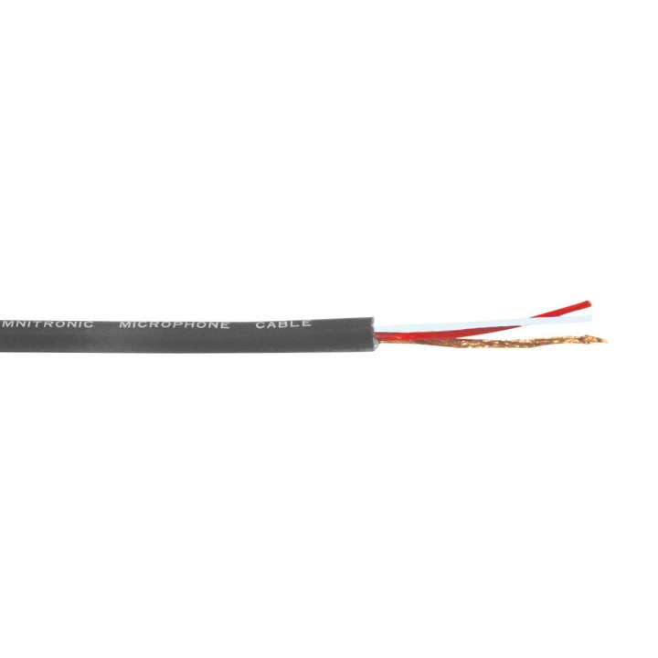 Omnitronic - Microphone cable 2x0.22 100m bk - Cable per so - Cable de Micro o DMX | Z-Bombilla