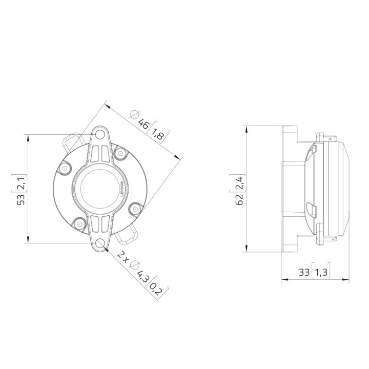 Lavoce - DN07.10LM 0,7" Compression Driver Neodymium Magnet - Tweeter Drive | Z-Bombilla