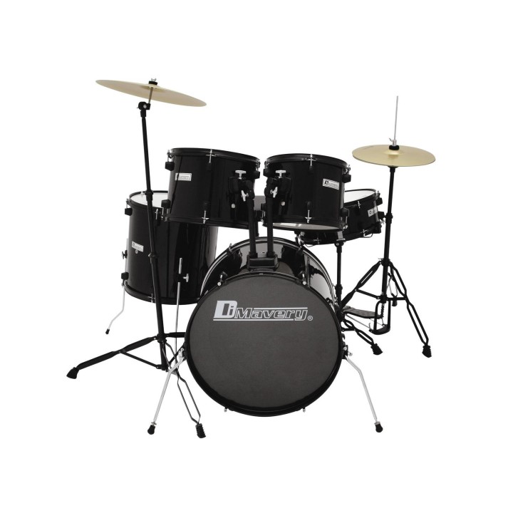 Dimavery - DS-200 Drum set, black - Acoustic Drum Set | Z-Bombilla