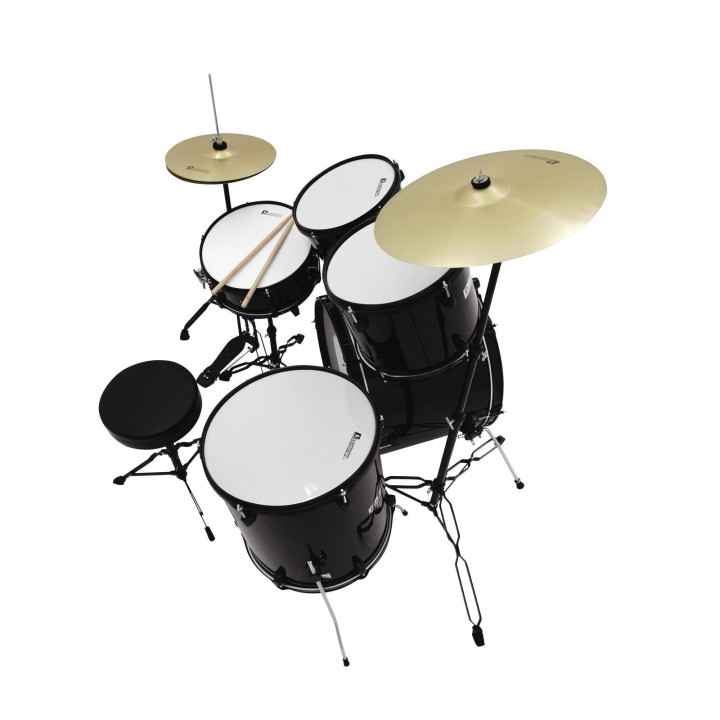 Dimavery - DS-200 Drum set, black - Acoustic Drum Set | Z-Bombilla