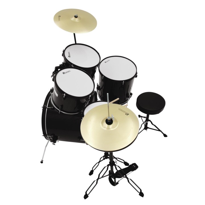 Dimavery - DS-200 Drum set, black - Acoustic Drum Set | Z-Bombilla