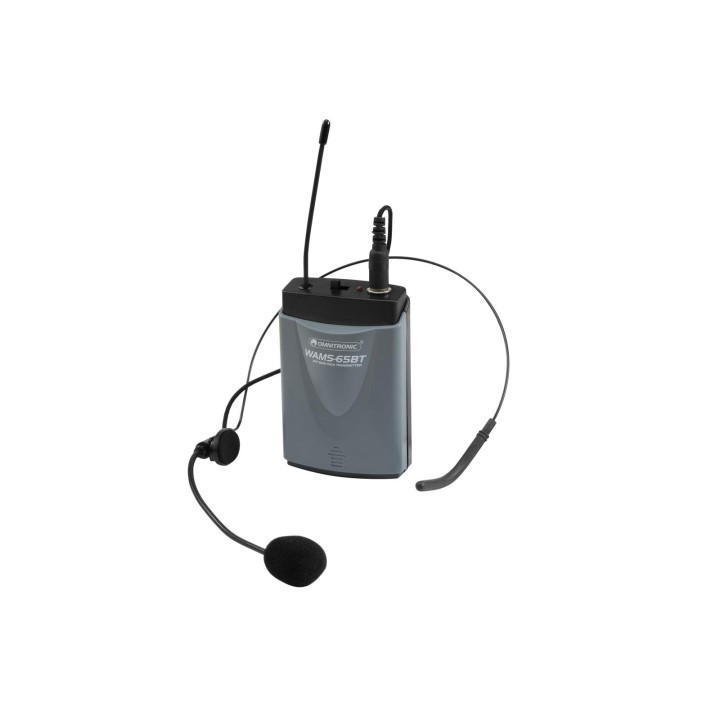 Omnitronic - WAMS-65BT Bodypack Transmitter incl. Headset - Sistemes sense fil emissors receptors | Z-Bombilla
