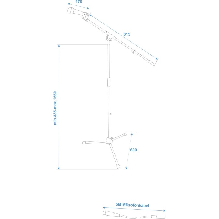 Omnitronic - CMK-10 Microphone Kit - Microfono Dinamici | Z-Bombilla