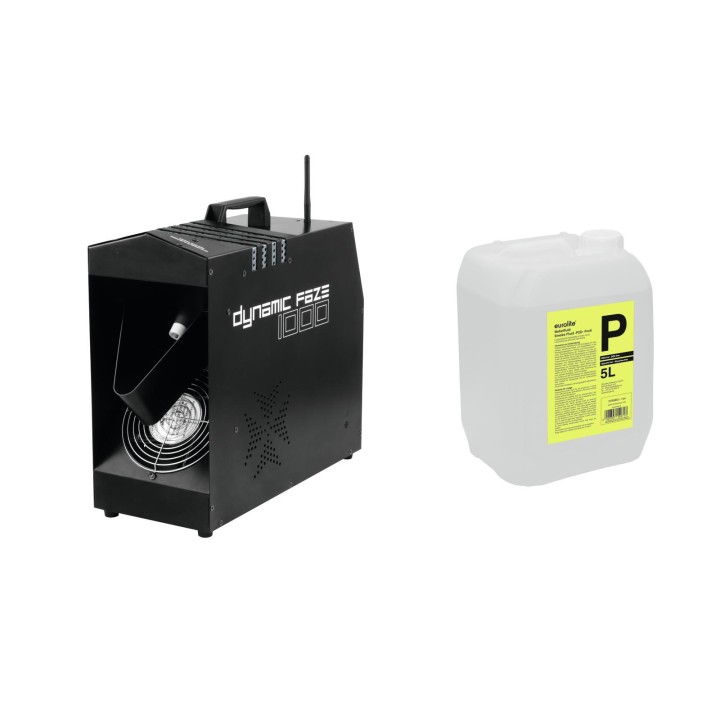 Eurolite - Set Dynamic Faze 1000 + Smoke Fluid -P2D- 5l - Màquina de Fum | Z-Bombilla