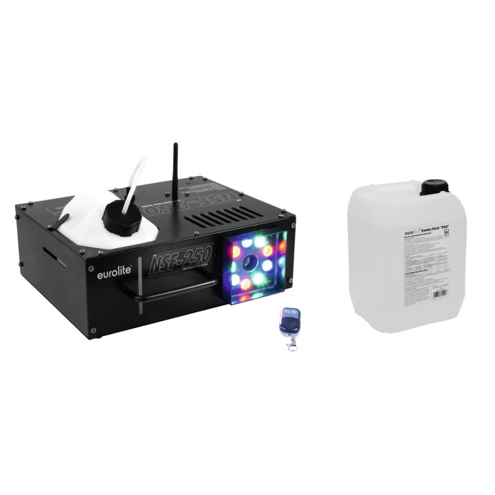 Eurolite - Set NSF-250 + Smoke fluid -DSA- 5l - Machine à Fumée | Z-Bombilla