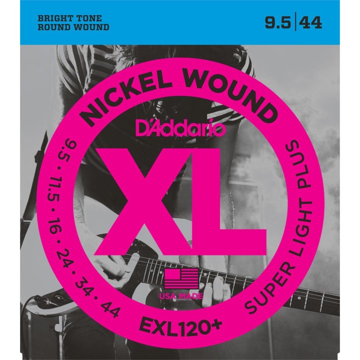 D'addario - EXL120+ XL SUPER LIGHT + 095-44 - Electric Guitar String | Z-Bombilla