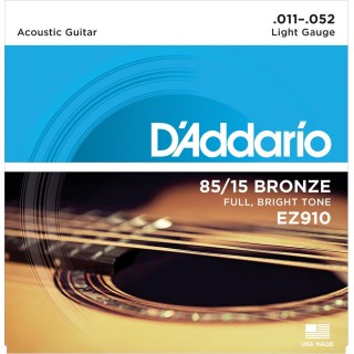 D'addario - EZ910 - 85*15 LIGHT [11-52] - Acoustic Guitar String | Z-Bombilla