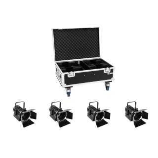 Eurolite - Set 4x LED THA-40PC bk + Case - LED Efeito Set | Z-Bombilla