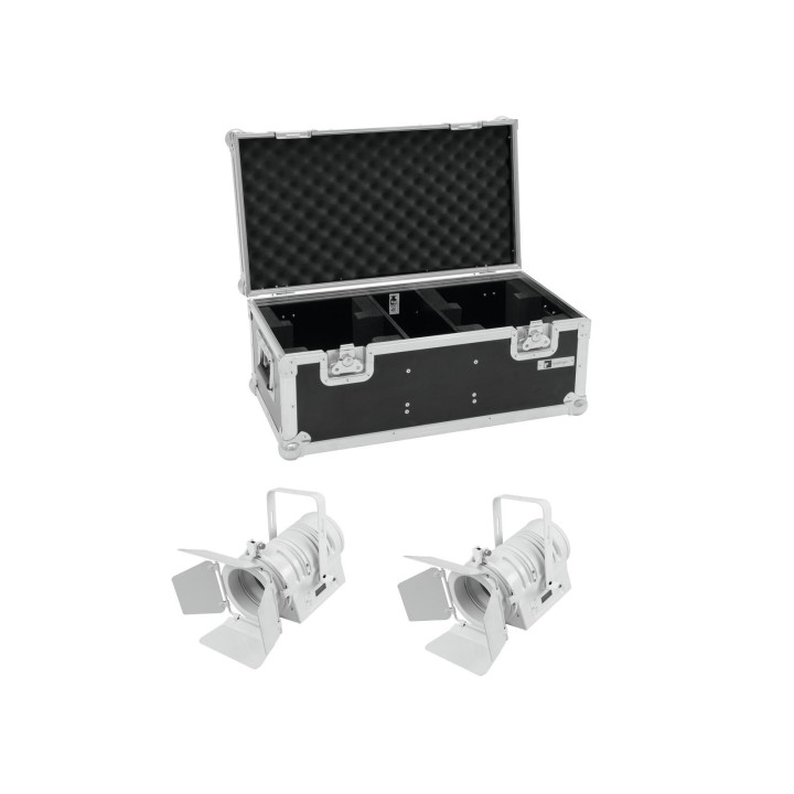 Eurolite - Set 2x LED THA-40PC wh + Case - Set Efecte LED | Z-Bombilla