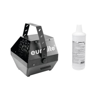 Eurolite - Set B-100 Bubble machine black DMX + bubble fluid 1l - Máquina de Bolha | Z-Bombilla