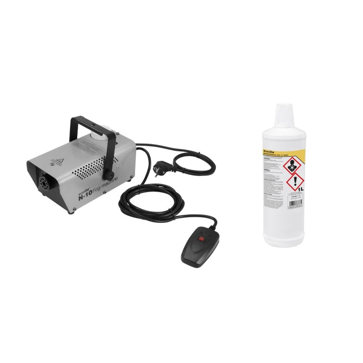 Eurolite - Set N-10 silver + B Basic smoke fluid 1l - Màquina de Fum | Z-Bombilla