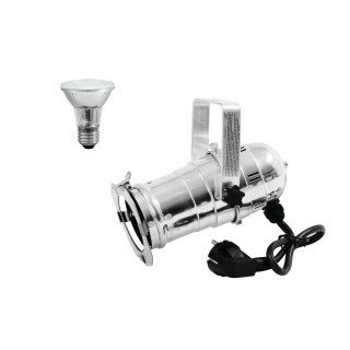 Eurolite - Set PAR-20 Spot sil + PAR-20 230V SMD 6W E-27 LED 3000K - Foco PAR-20 | Z-Bombilla