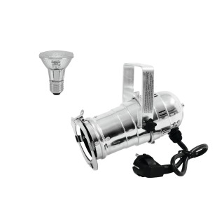 Eurolite - Set PAR-20 Spot sil + PAR-20 230V SMD 6W E-27 LED 6500K - Foco PAR-20 | Z-Bombilla