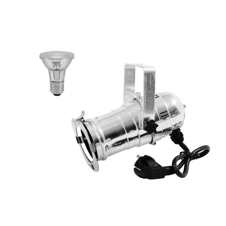 Eurolite - Set PAR-20 Spot sil + PAR-20 230V SMD 6W E-27 LED 6500K - Faretti PAR-20 | Z-Bombilla