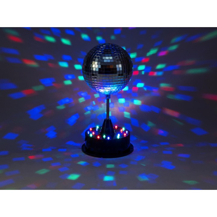 Eurolite - LED Mirror Ball 13cm with Base - Bolas de Espelho e Motores | Z-Bombilla