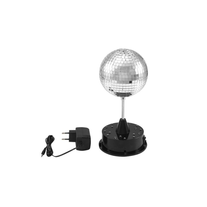 Eurolite - LED Mirror Ball 13cm with Base - Bolas de Espelho e Motores | Z-Bombilla