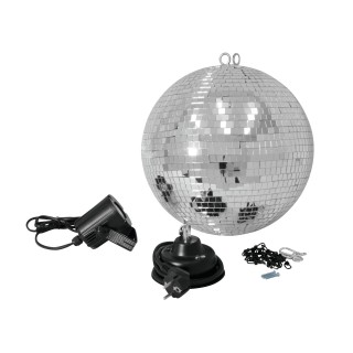 Eurolite - Mirror Ball Set 30cm with LED Spot - Palle Specchio e Motori | Z-Bombilla