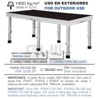 Guil - TM440XL/2x1 - Palete TM440XL sem pernas (1400KG / m2) | Z-Bombilla
