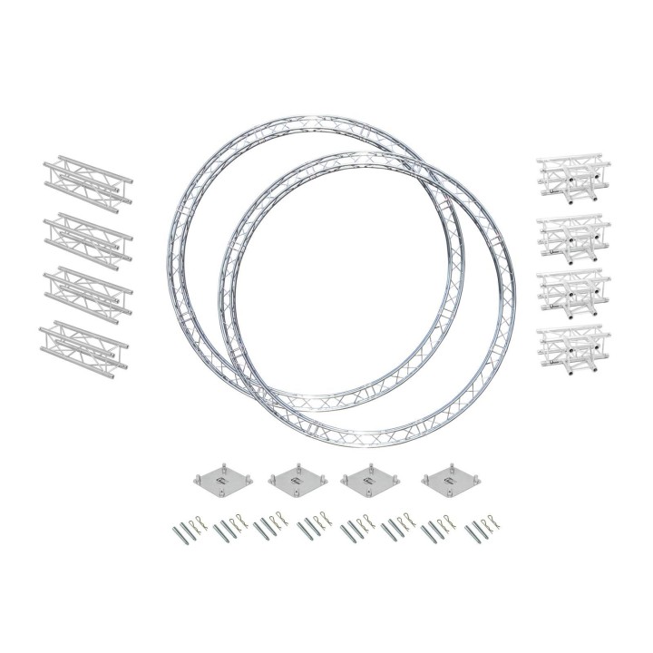 Alutruss - Truss set QUADLOCK 6082 circle 6.6x3.5m - Truss Circulated Aluminium | Z-Bombilla