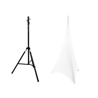 Eurolite - Set STV-40S-WOT Steel Stand + Tripod Cover white - Tripé Manual de Elevação | Z-Bombilla