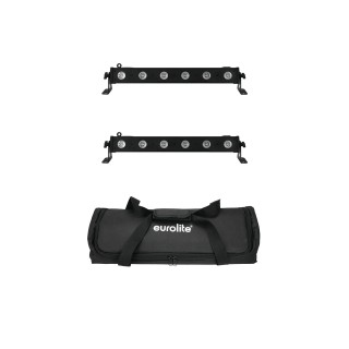 Eurolite - Set 2x LED BAR-6 QCL RGBA + Soft Bag - Barra LED | Z-Bombilla
