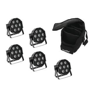 Eurolite - Set 5x LED SLS-7 HCL Spot + Soft Bag - Other LED's Spotlight | Z-Bombilla