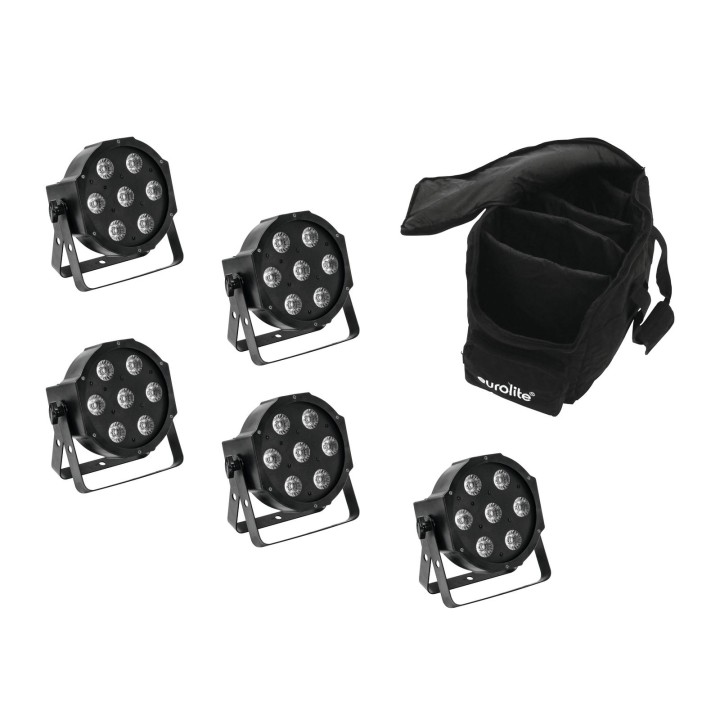 Eurolite - Set 5x LED SLS-7 HCL Spot + Soft Bag - Other LED's Spotlight | Z-Bombilla