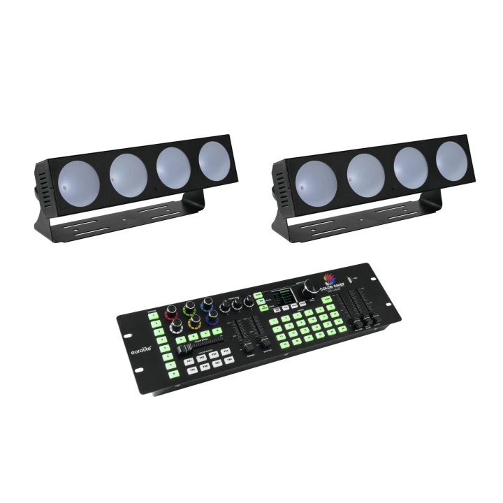 Eurolite - Set 2x LED CBB-4 + DMX LED Color - Barra LED | Z-Bombilla